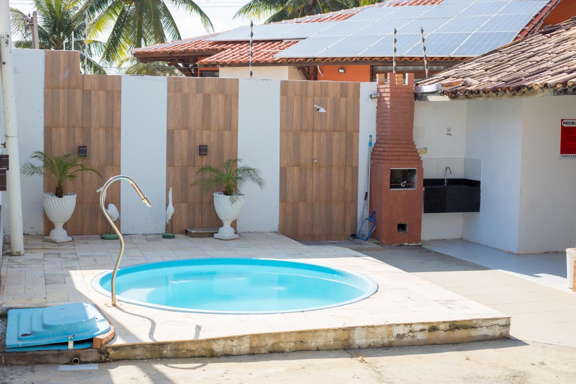Casa Duplex Com 2 Suites Com Ar Condicionado ,100M Da Praia - Barra De Sao Miguel, A 8 Minutos Da Praia Do Gunga E A 3 Da Praia Bonita! Condominio Com Piscina E Churrasqueira! Ngoại thất bức ảnh